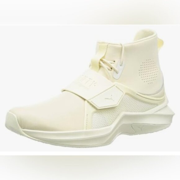 Puma Fenty Ignite Cream Neoprene Athletic Trainer Streetwear Sneakers W10 - Picture 1 of 7